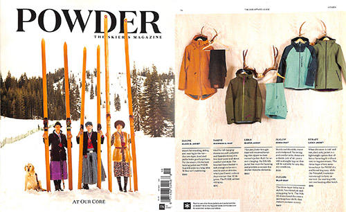 Strafe Featured in 2018 Powder Apparel Guide