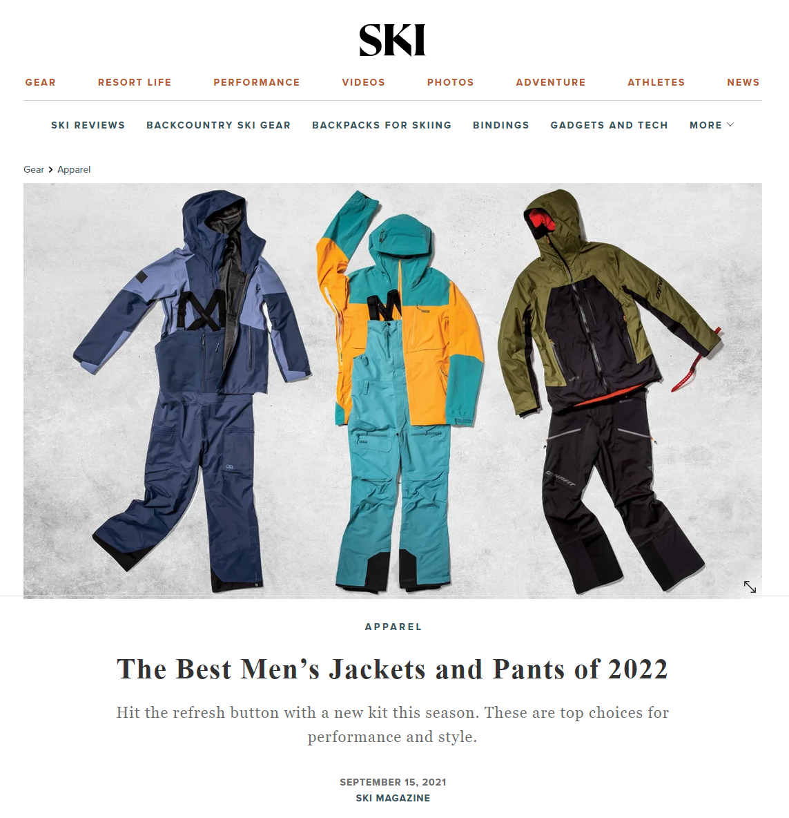 SKI Magazine | Strafe Nomad Jacket and Bib